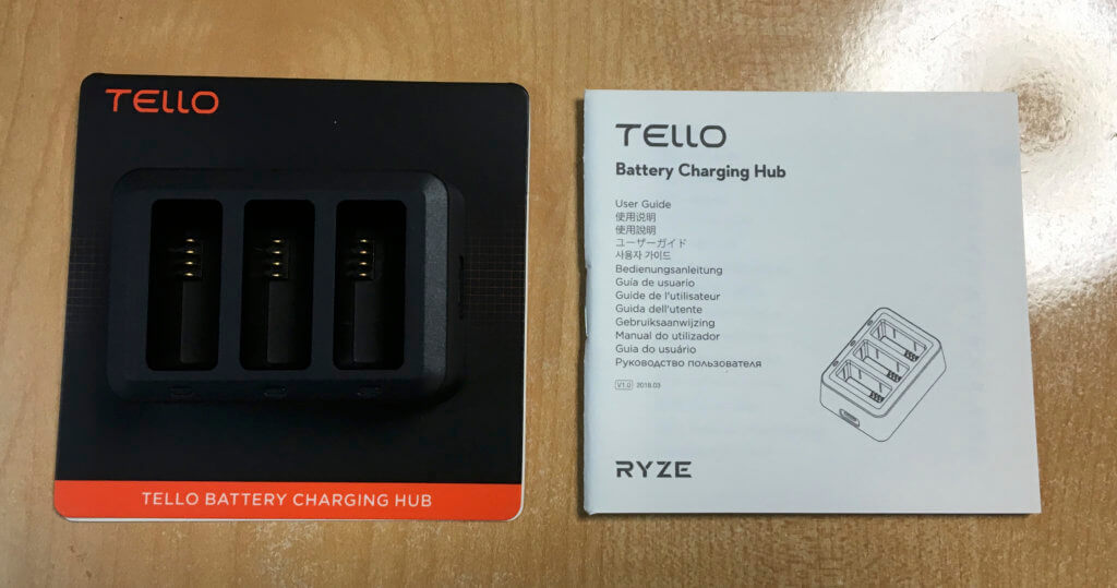 DJI　Tello　バッテリー充電ハブ　TALS　高度規制解除　アプリ　純正