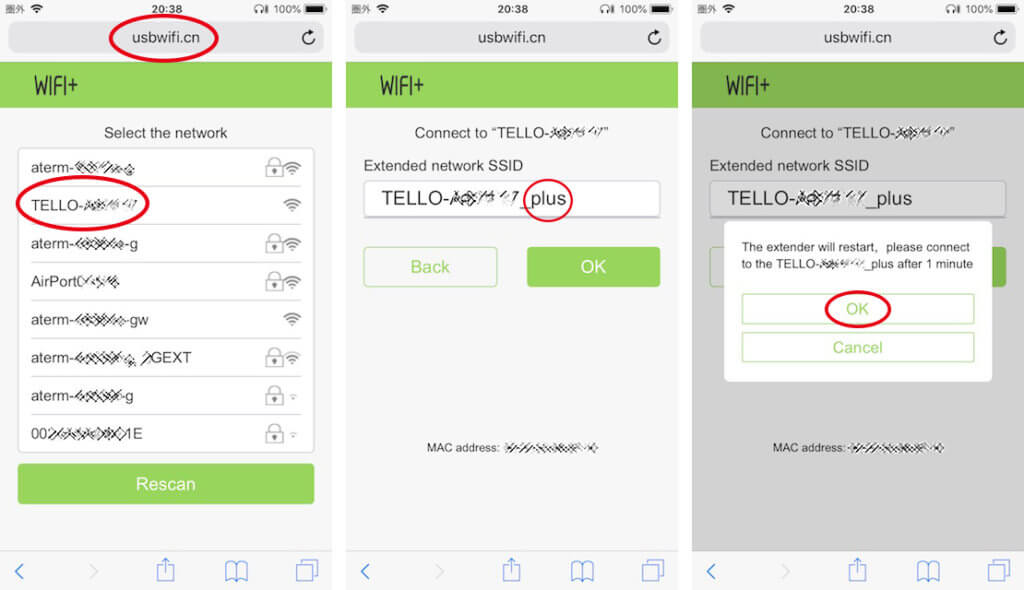 DJI Tello レンジエキスパンダー Wi-Fi Extender WiFi+S